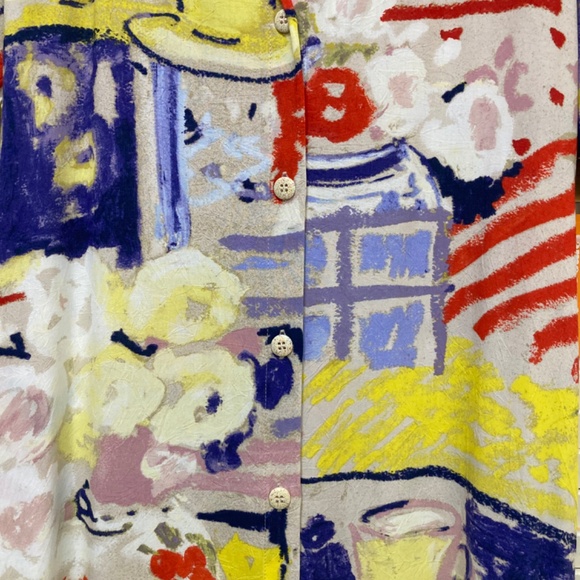 Jams World *Bistro* Rayon Button-Down Dress - Picture 3 of 10